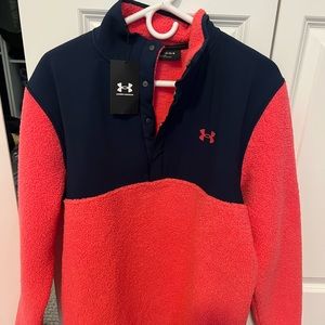Mens size large under armour 3/4 quarter snap NWT